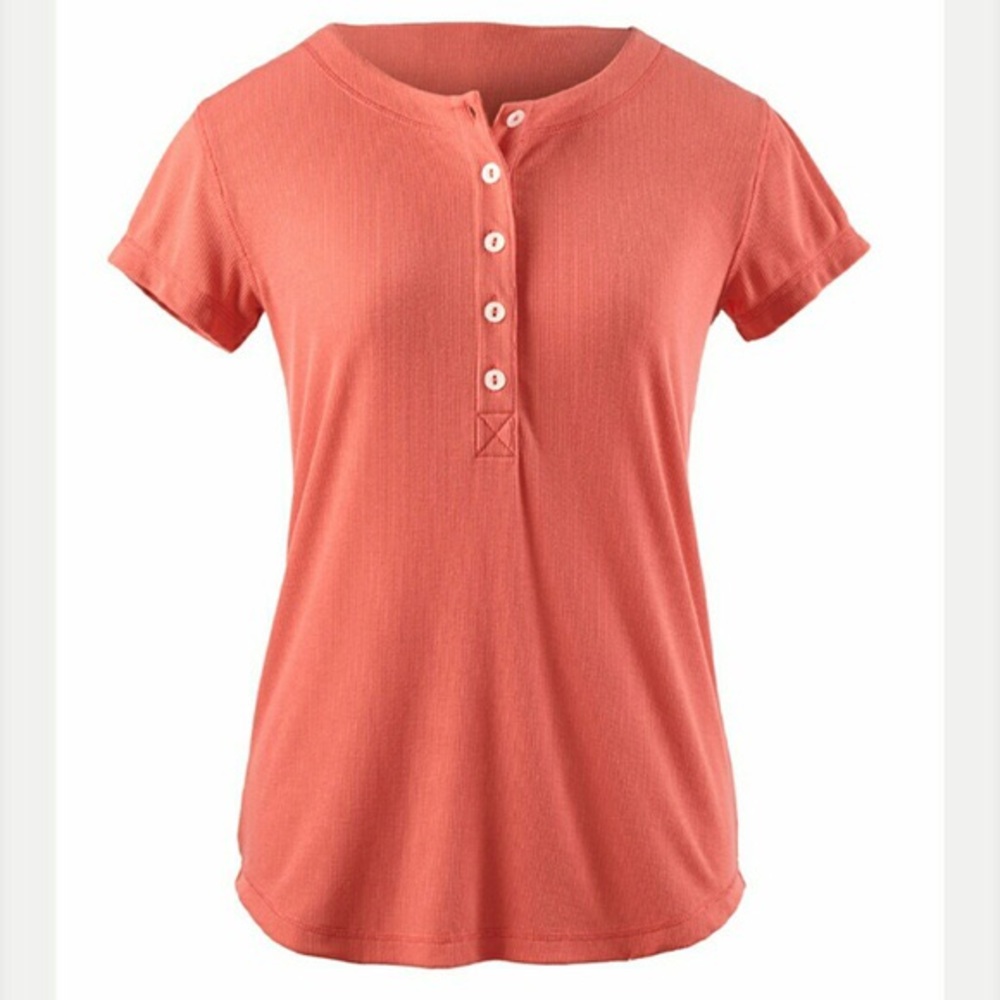 CAbi Henley Tee in Sunset NWT sz. SM